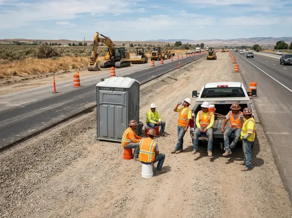 highway-road-construction-crew-007 — frequently asked questions, Porta Potty and Restroom Rentals in Burlington, WI